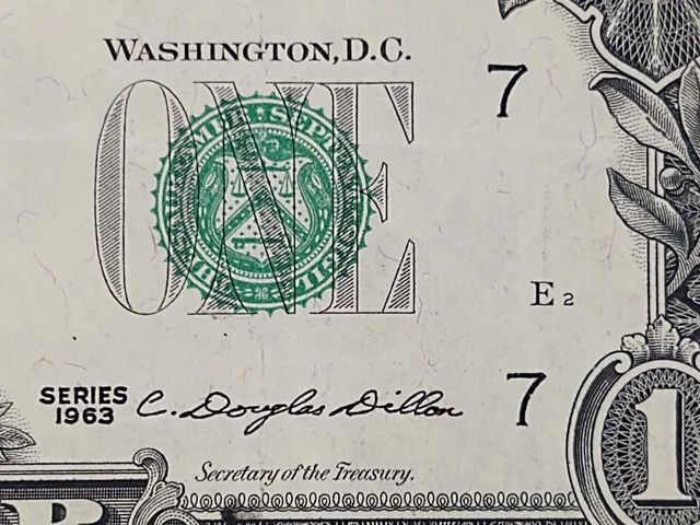 1963 Series FRN $1 NOTE Serial Number FREE S/H