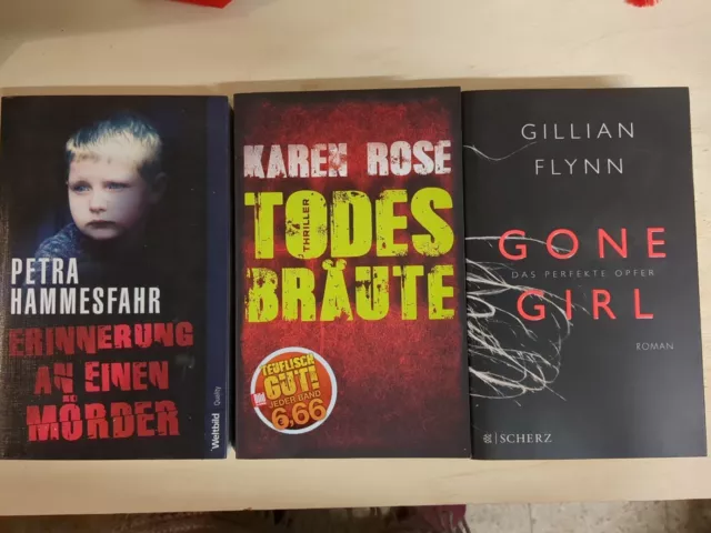 Bücherpaket, Thriller, Krimi, Karen Rose, Petra Hammesfahr, Gillian Flynn