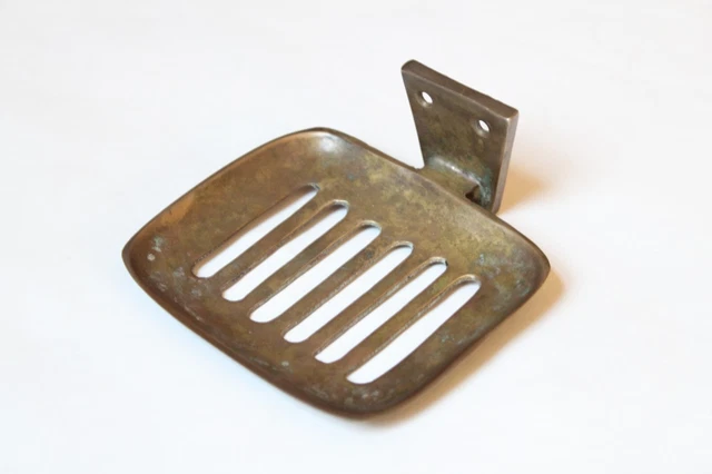 antique bathroom kitchen soap holder | brass vtg deco victorian kitchen old soap