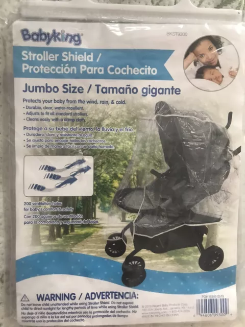 Babyking Stroller Shield - Jumbo Size (New)