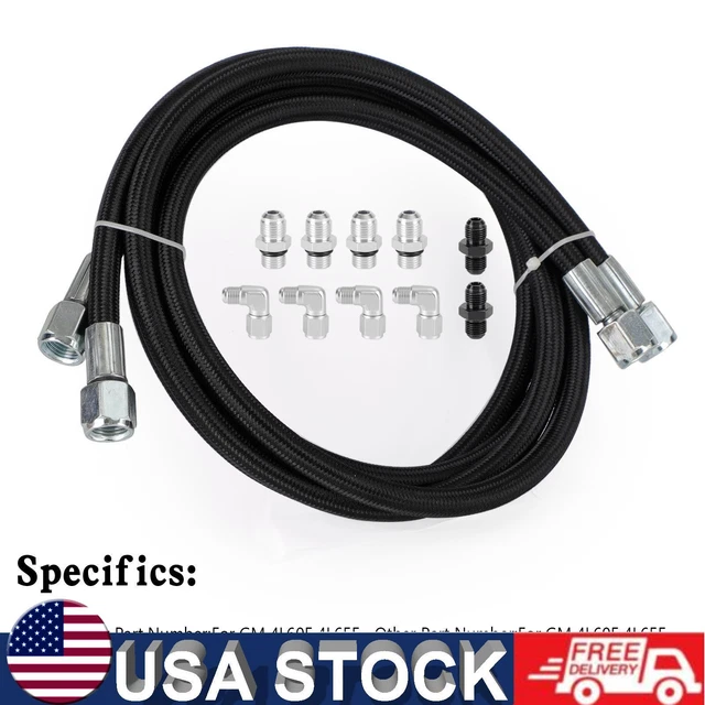 AUTOMATIC TRANSMISSION COOLER Lines Kit 6AN Hose Line Kit For GM 4L60E