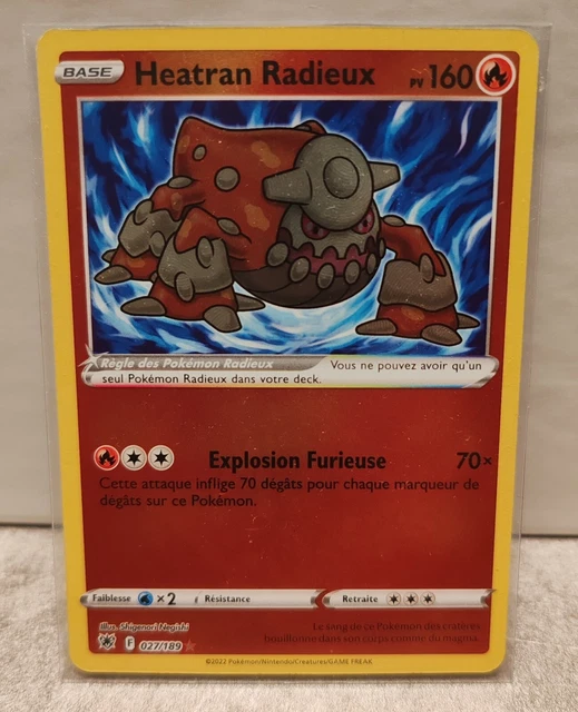 Coffret Pokémon – Heatran Radieux 27/189 – 10 Cartes Françaises, Epée Et Bouclier 10
