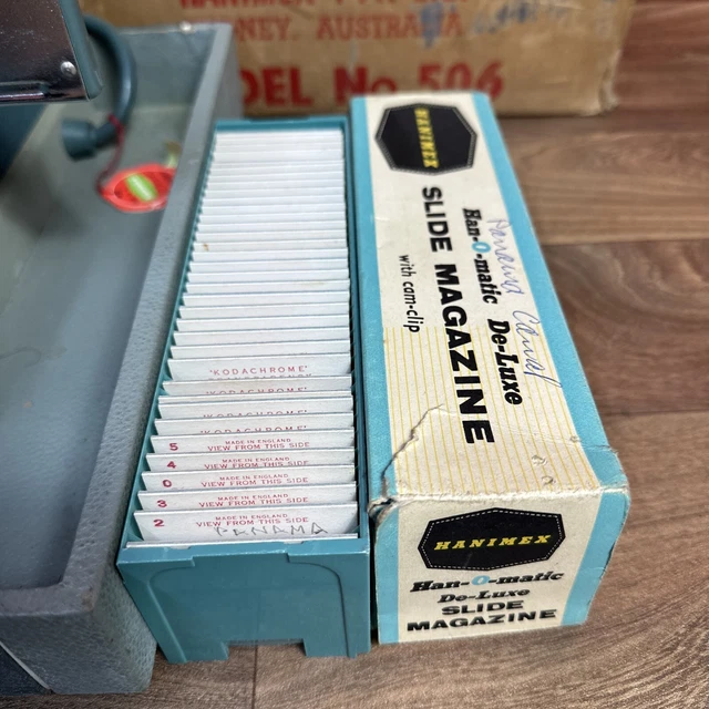 ARGUS 300 35MM Film Slide Projector Vintage by Hanimex & Original Box