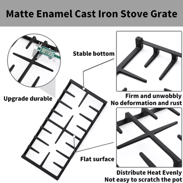 Center Cast Iron Grate Compatible with GE Gas Range  WB31X27150 4B/7B/8C/19B 3