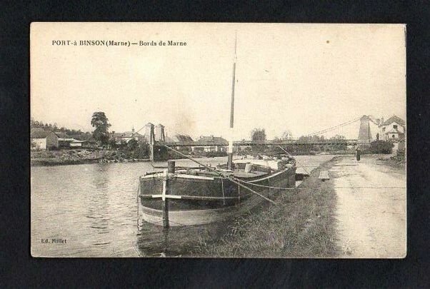 CPA Port-to-Chicago - Edges Of La Marne