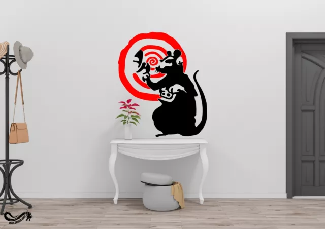 Rat Radar - Sticker Vinyl Decal Banksy Graffiti Design Home Wall Art