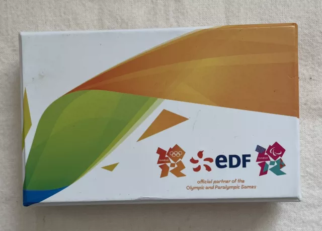 Limited Edition EDF Energy London 2012 Olympics Boxed Pin Badge Set. No. 00842
