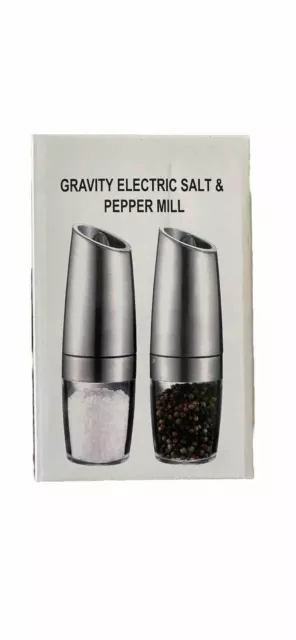 Electric Pepper Mill Gravity Induction Salt and Pepper Grinder Automatic Kitchen