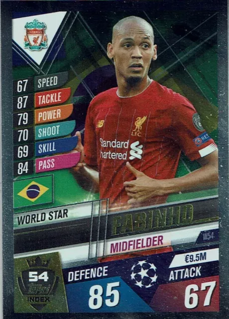 Topps Match Attax 101 World Star W54 Fabinho