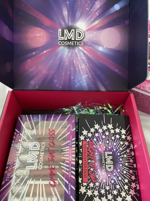 LMD Cosmetics Brillo y Brillo 6 Piezas Juego de Regalo Totalmente Nuevo