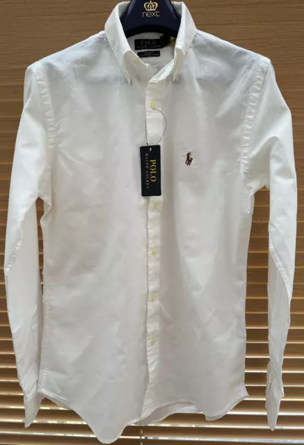 Ralph Lauren White Slim Fit Soft Cotton Shirt - 100% Cotton