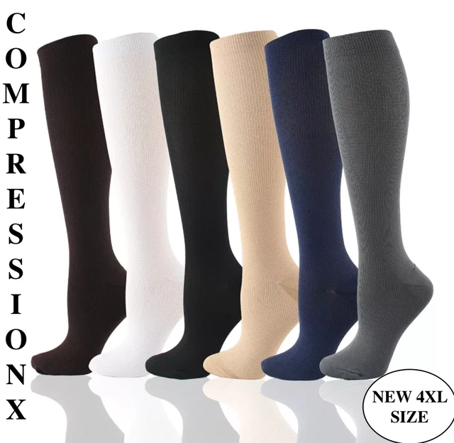 Compression Socks Stockings 20-30 mmHg Medical Knee High Mens and Women's S-4XL