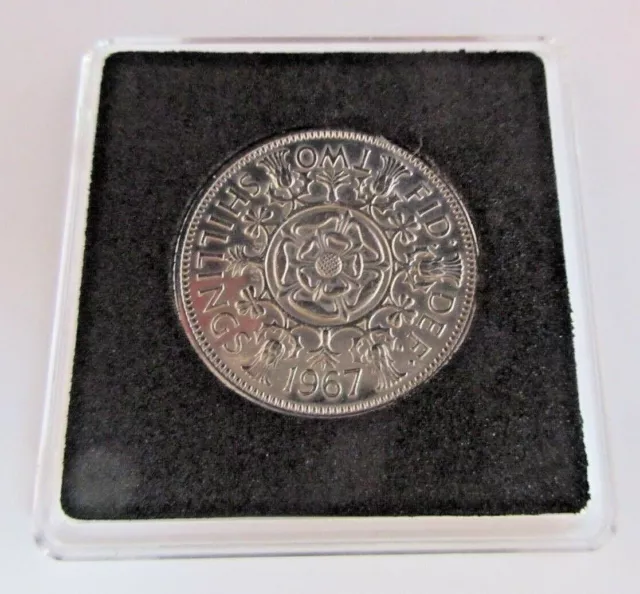 Florin Birth Year Highly Polished 1947 - 1967 + Coa Personalized Great Gift Uk