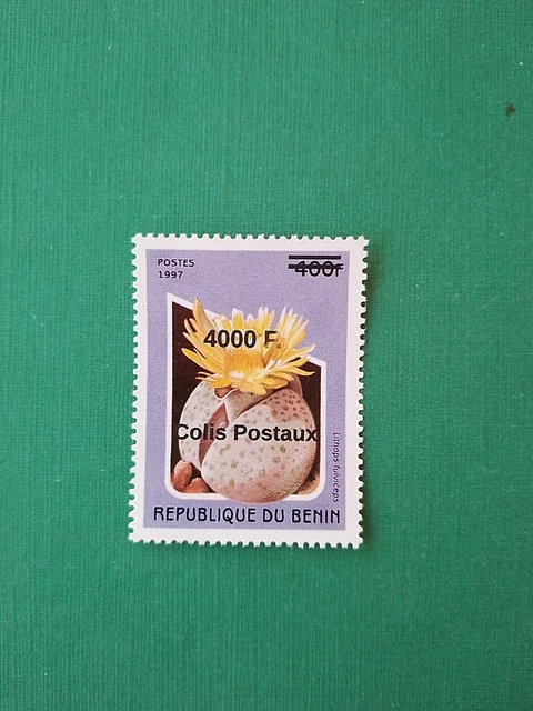 Bénin surchargé overprint 4000f sur 400f MNH neuf Orchidée Colis Postaux