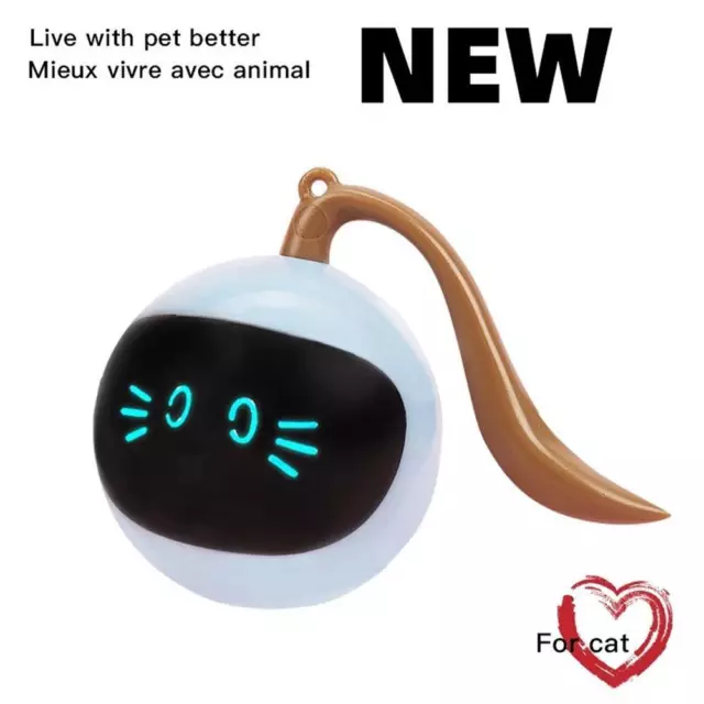 Intelligent Cat Teasing Toy Ball 3 Minutes Automatic Standby Cat Teasings Sti ,)