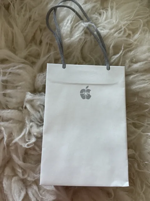 Genuine  Small APPLE Store Paper Bag White. Rope Handles. Perfect For iPhone