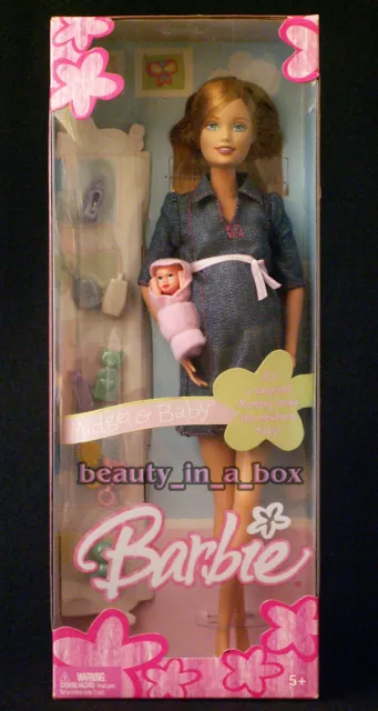 NRFB 2004 Barbie grávida Midge & bebê Mattel H0256