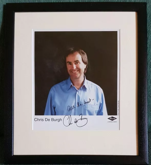 Chris De Burgh. Hand Signed Photo.