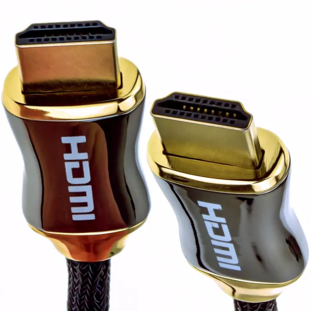 1m Tressé Chromé HDMI Blindé Câble 4k 2k Supporte 3D Arc Éthernet [008083]