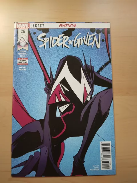 Spider-Gwen #26 (Marvel 2017) 2Nd. Print Variant Htf - Low Print Run Nm-