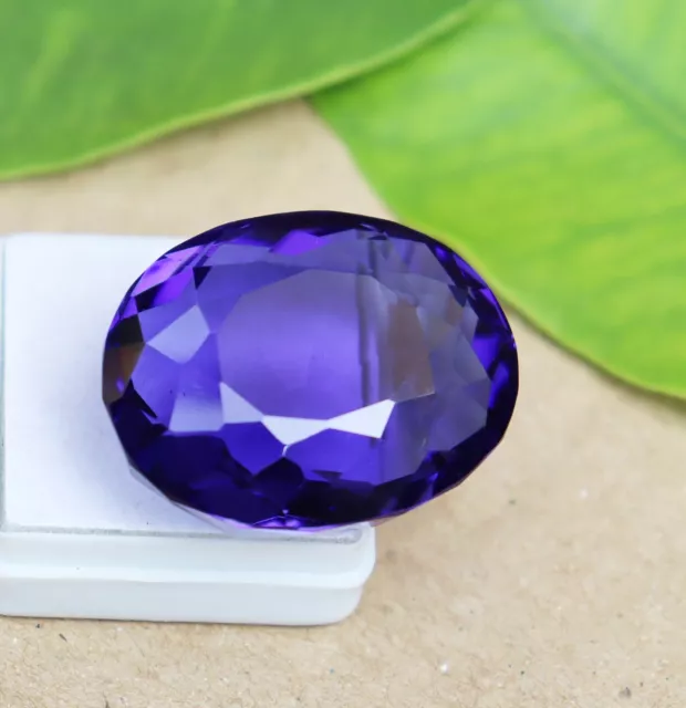 81.35 Ct Certified Natural Gemstone Loose Gemstone Purple Amethyst Oval Shape