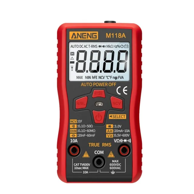 M118A Digital Multimeter Durable Automatic True RMS Tester 6000 ZH A8Z8