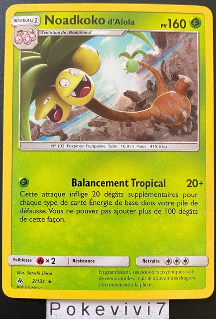 Pokemon Card NOADKOKO by Alola 2/131 Holo Mosaic Sun & Moon 6 SL6 FR