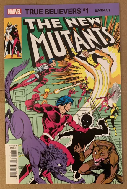 True Believers The New Mutants Empath #1 Marvel Comics by Chris Claremont 2020