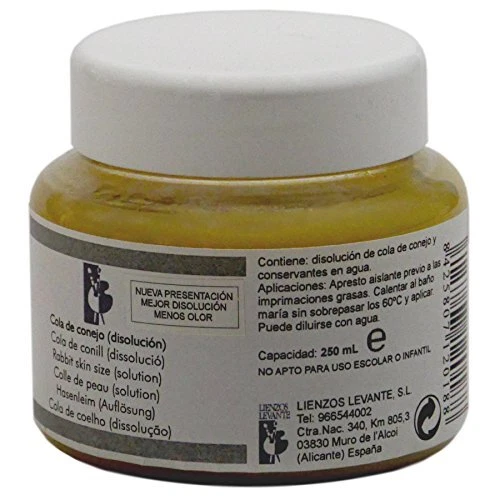 Lienzos Levante 0360322001 - Colle Peau de Lapin en Pot de 250 ML