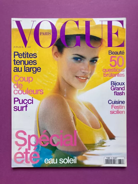 Magazine VOGUE Paris 778 juin juillet 1997 special été summer cover revue mode