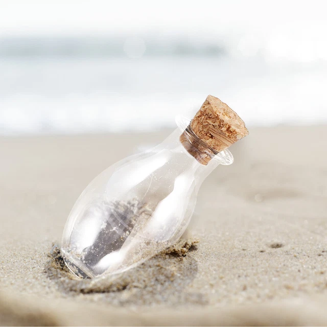 10 Stück Glas-Aufbewahrungsflasche, transparente Flasche, Probenflasche,
