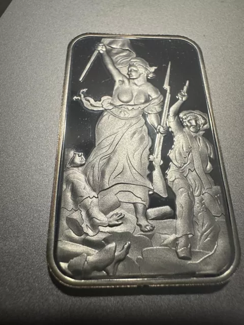 🔥🔥Rare Lady Justice .999 Silver Art Bar Proof, Incredible Mirrors!...