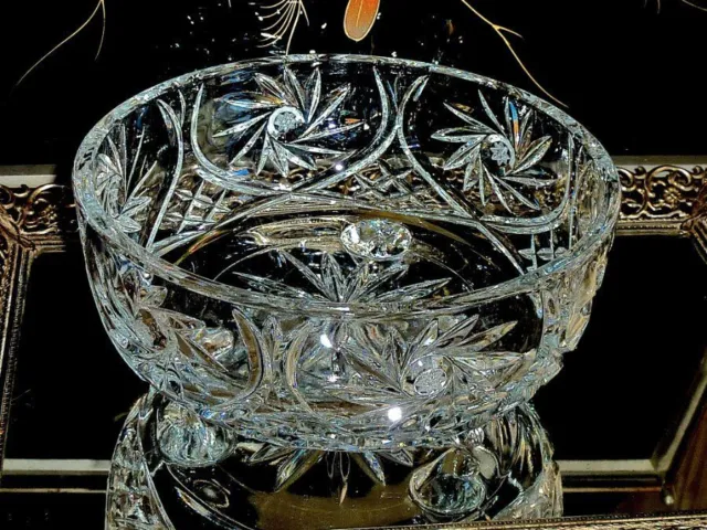Exceptional & Exquisite  Vintage Crystal Master Bowl / Centrepiece  Hand Cut Boh