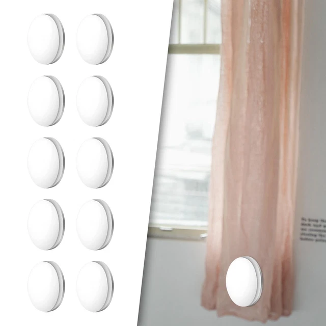 10 Poids Magnétiques Pour Rideau De Douche - Aimants Ferrite Pure 60g Chacun - Anti-collant, Tient Le Rideau En Place