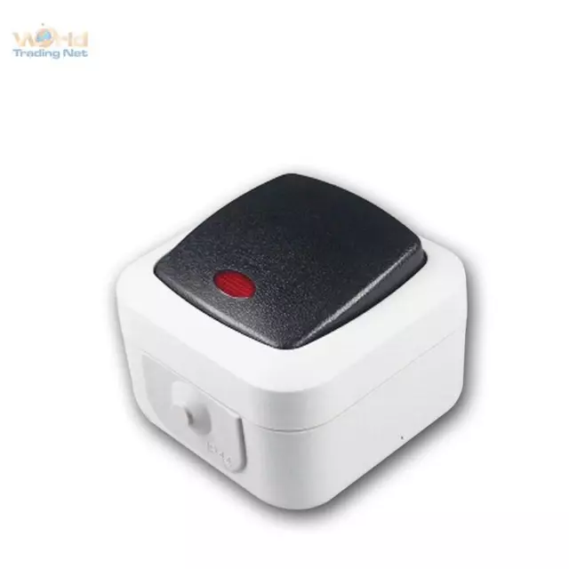 Zones Humides Interrupteur de Commande IP44 250V 10A,Montage Apparent Commande