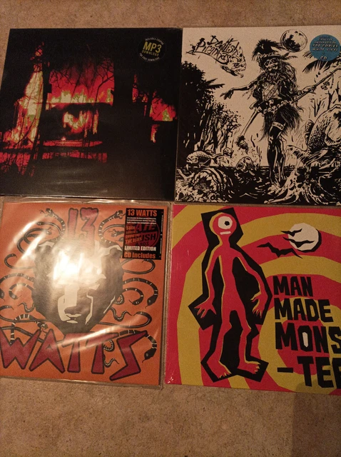 lot disques vinyles 33 tours,punk&rock 2 lp et 2 25cm neuf sous plastique!