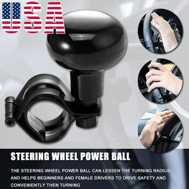 CAR POWER STEERING Wheel Ball Suicide Auxiliary Knob Booster Spinner