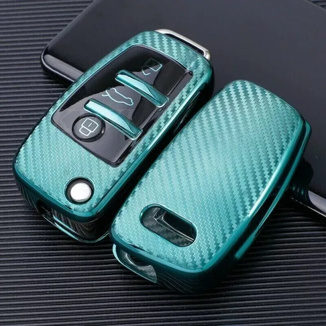 Key Fob Cover Case For Audi A1 A3 A6 C6 Q3 Q2 Q7 TT TTS R8 S3 S6 RS3 A4 t58cfg