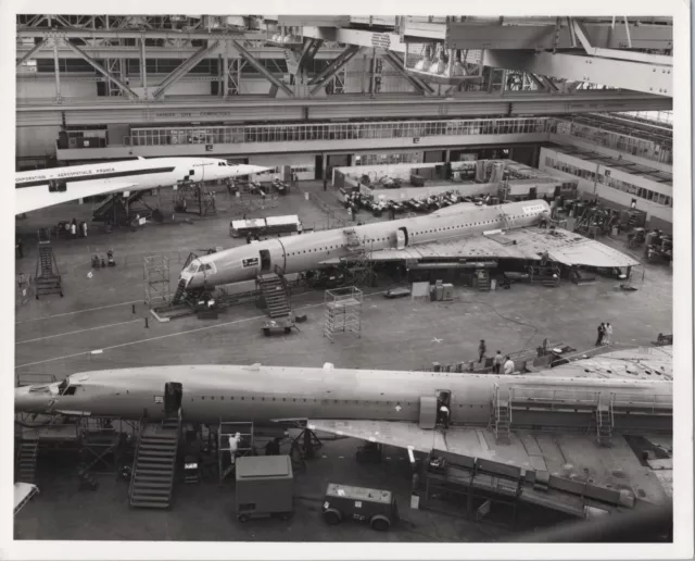 Concorde Produktion Bau Erste Boac Original Hersteller Foto 1973 Ba