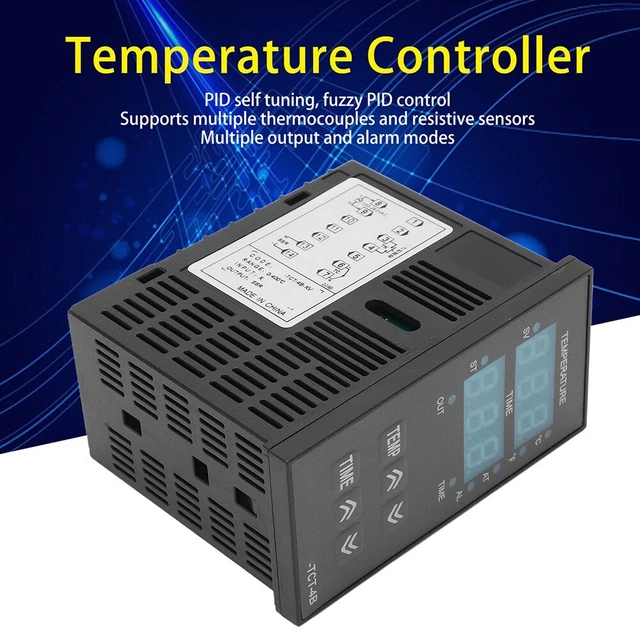 Regolatore Calore Automatico Termostato Digitale PID Con Termocoppia Tipo K - Regolazione Temperatura 0-400°C Termocoppia Tipo K 400°c - 10