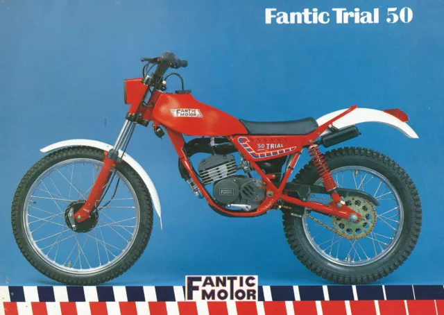 Fantic Trial 50 a sei marce - Fantic Motor 1983 Brochure Motociclo d'epoca Fantic Trial 50 a sei marce - Fantic Motor 1983 Brochure Motociclo d'epoca