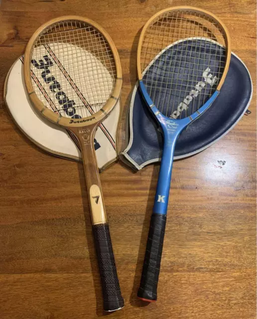 Vintage Wooden Tennis Racket Futabaya Kawasaki