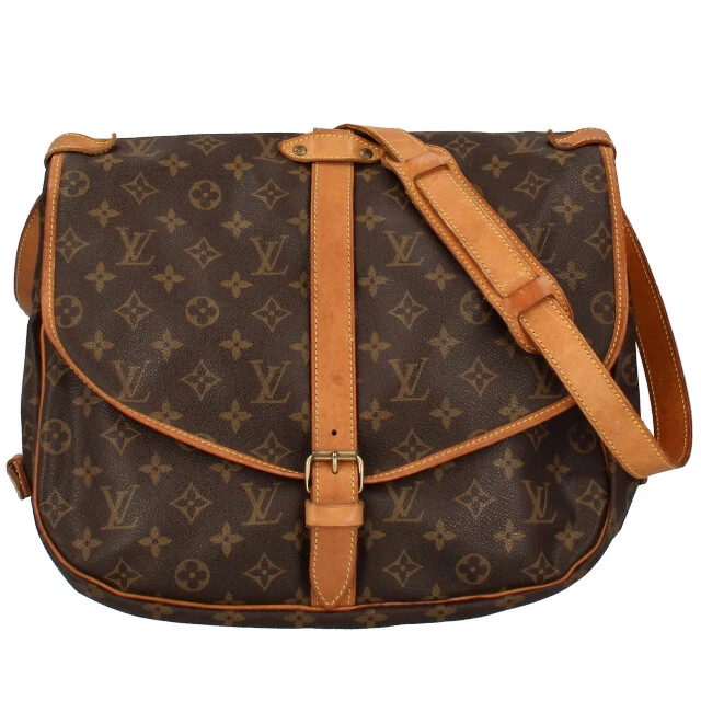 LOUIS VUITTON Samuel 35  Monogram WomenShoulder Bag Brown Discontinued pro...