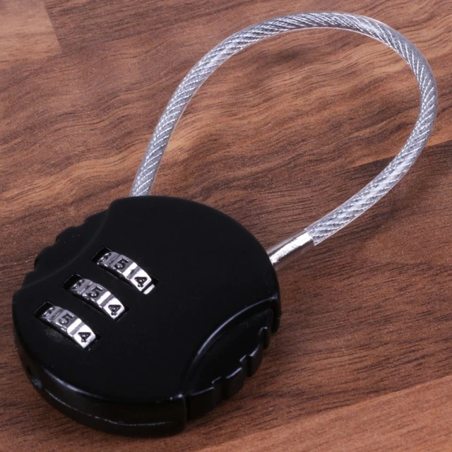 2x COMBINATION CABLE LOCKS Suitcase Luggage Carry On Travel Holiday Bag Padlocks