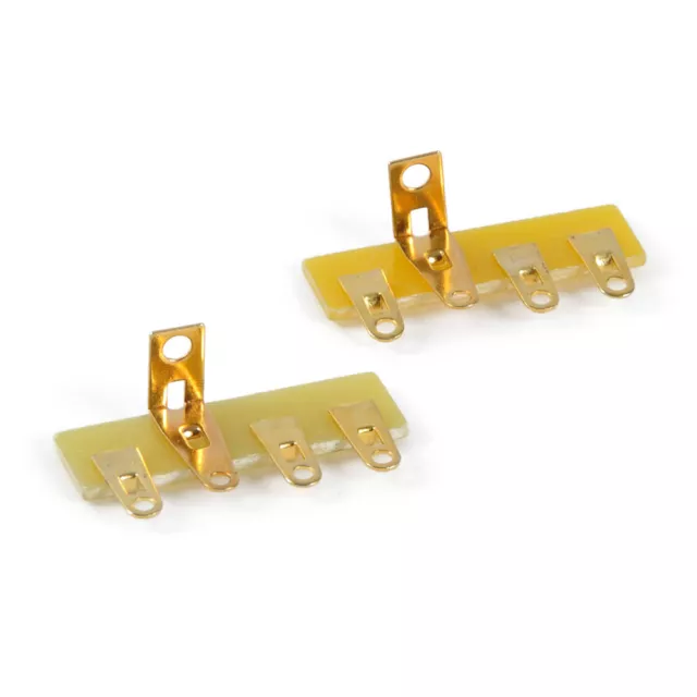 2pcs 4-Lug Point to Point Fiberglass Tag Board Terminal Strip Tube Amp DIY Parts