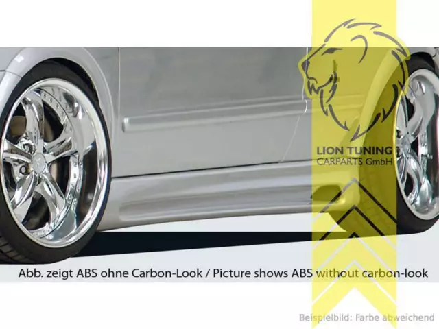 Rieger Seitenschweller für Opel Astra G Coupe Cabrio links rechts carbon optik