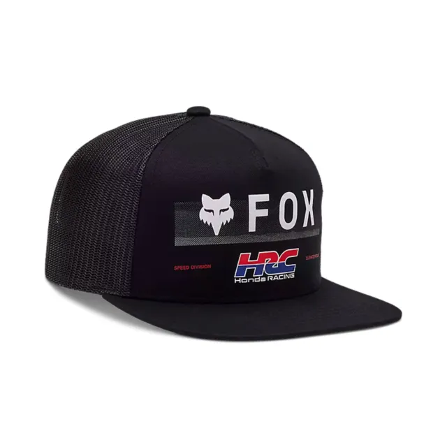 Fox Racing Herren X Honda Schwarz Snapback Kappe Bekleidung Apparel Moto R