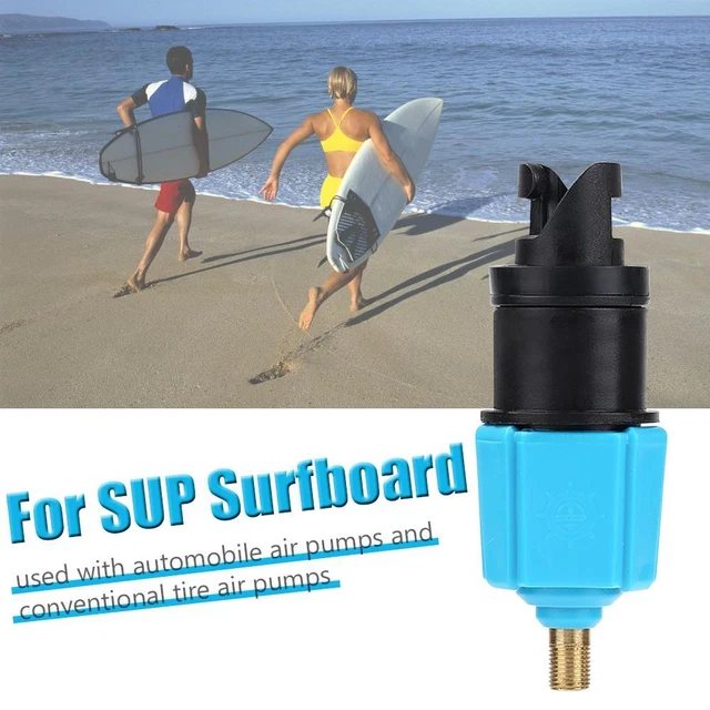 NEW Air Valve Adapter Rowing Boat Pumps Adaptor for SUP Board (Blue)