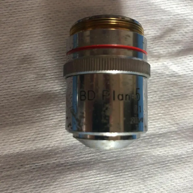 【AS-IS】Nikon microscope objective lens BD PIAN 5 0.1 210/0