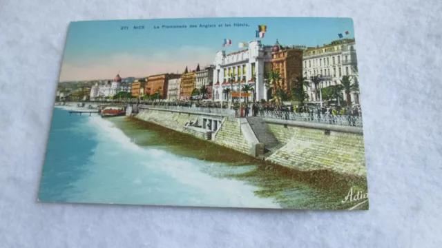 CPA carte postale Nice / Promenade des Anglais et les Hôtels